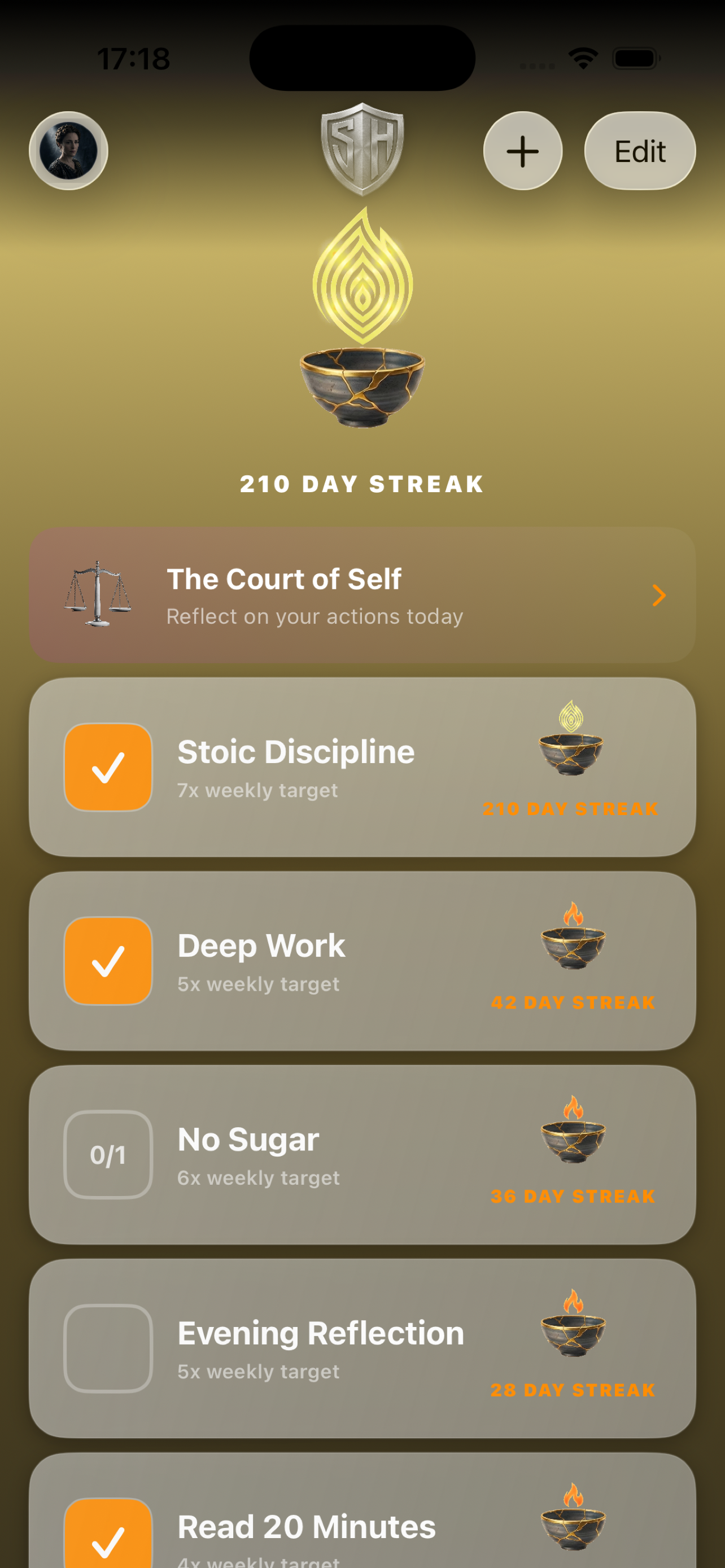 Pro dashboard view